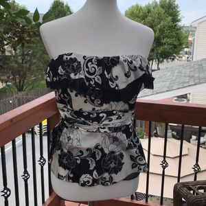 Dressy style strapless shirt